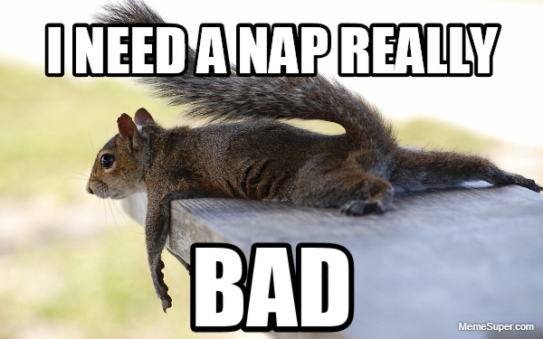 I need a nap really!
